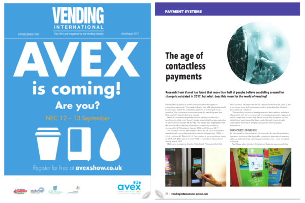 VMC in Vending International Magazine